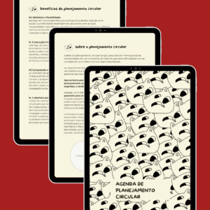 agenda e workbook de planejamento circular