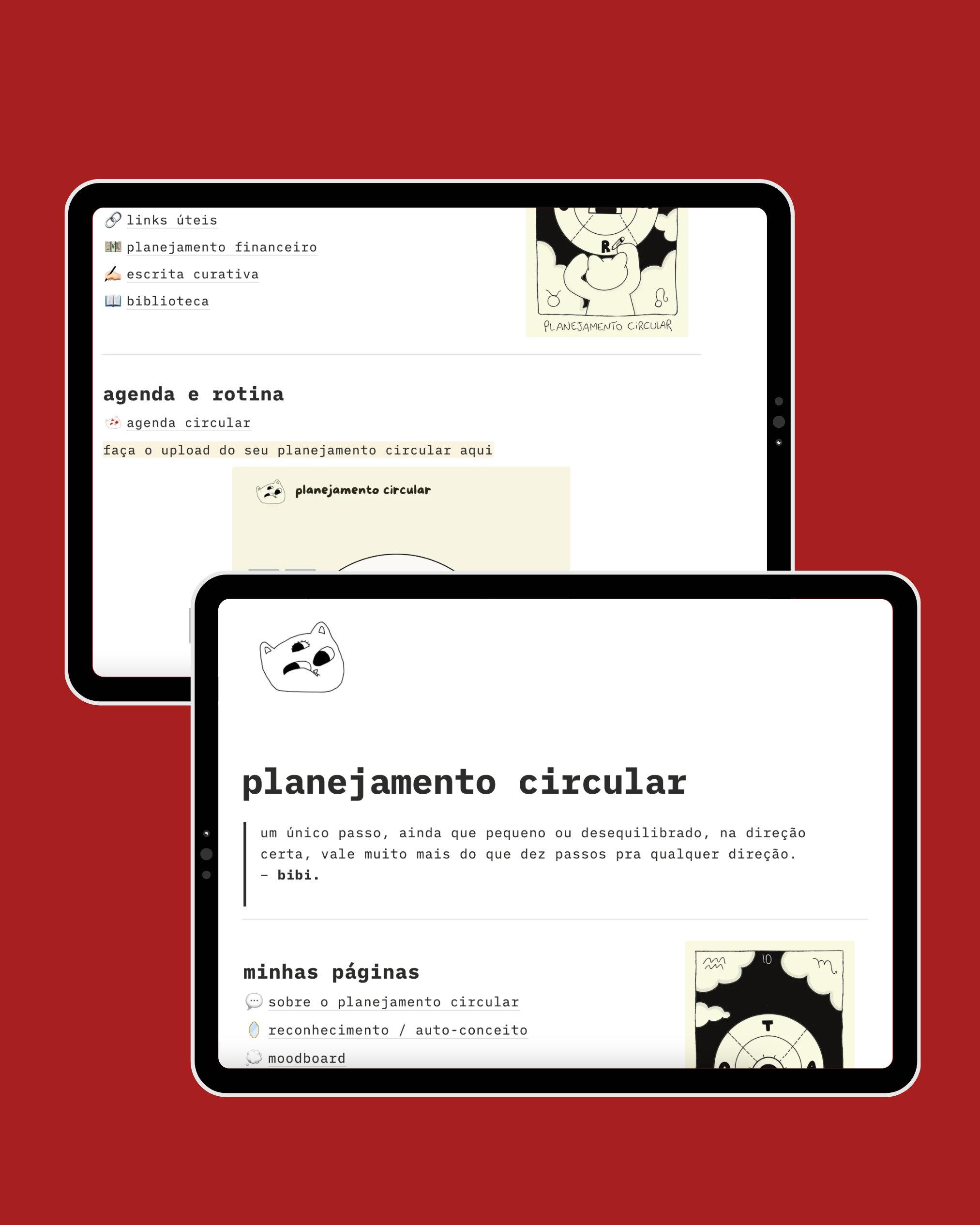 template notion de planejamento circular